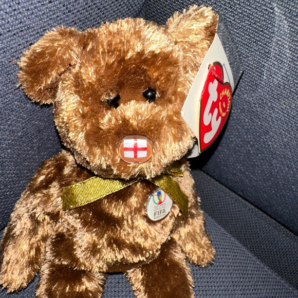 TY Beanie Baby 2002 FIFA World Cup Korea/Japan England Nose NEW NWT - Picture 10 of 11